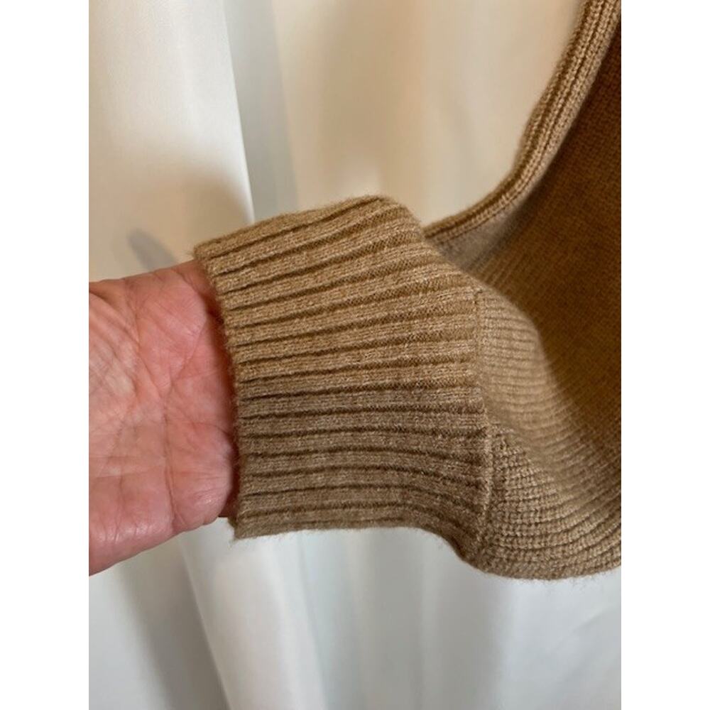 WAYF Women Brown Ribbed Tie-Front Cardigan L - Picture 5 of 7